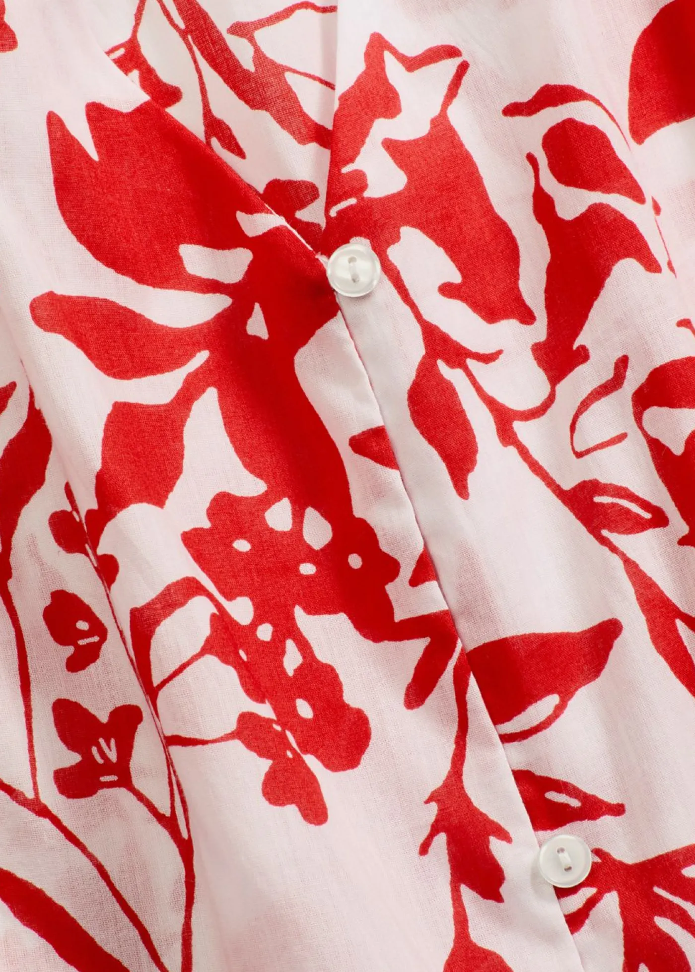 bonprix bonprix Blusa de algodón puro Blanco-rojo-naranja Best