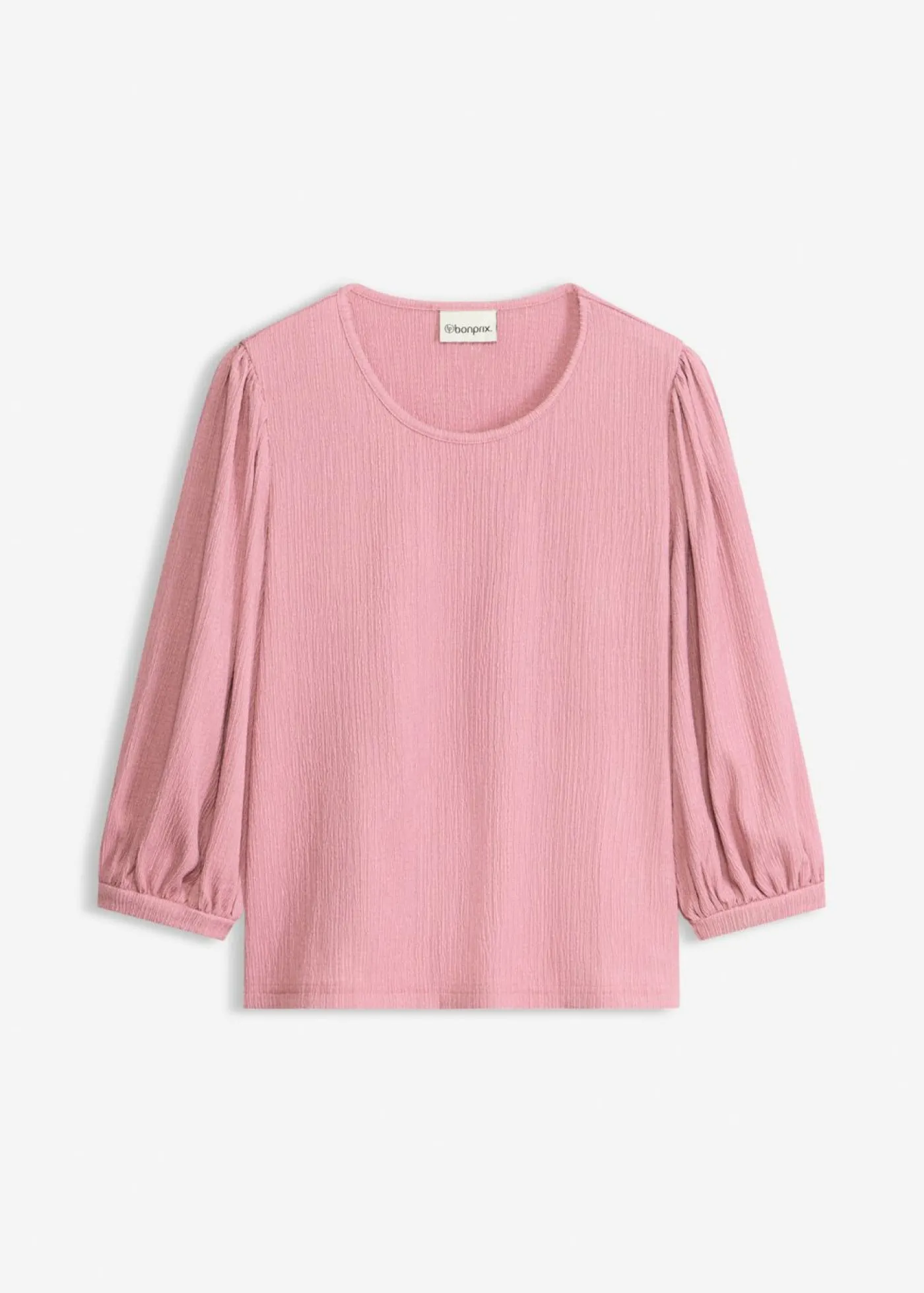 bonprix bonprix Blusa de crepé estructurado Malva Hot