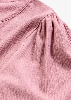 bonprix bonprix Blusa de crepé estructurado Malva Hot