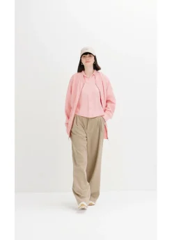 bonprix bonprix Blusa de crepé ligero con corte boxy rosa pálido Best