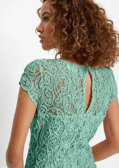 bonprix bonprix Blusa de encaje Verde pastel