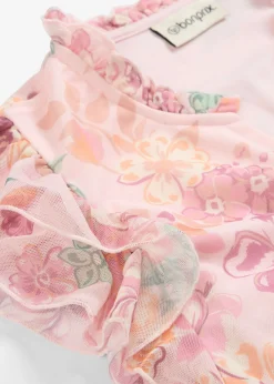 bonprix bonprix Blusa de malla suave Rosa claro de flores Clearance