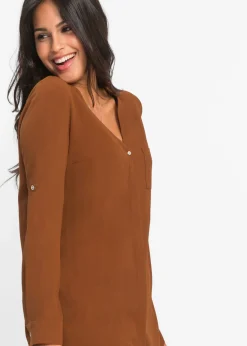bonprix bonprix Blusa de manga larga Coñac Clearance