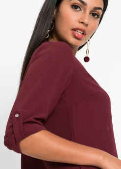 bonprix bonprix Blusa de manga larga Granate Hot