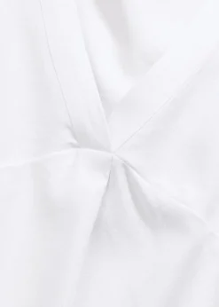 bonprix bonprix Blusa de mezcla de lino vaporoso Blanco Hot