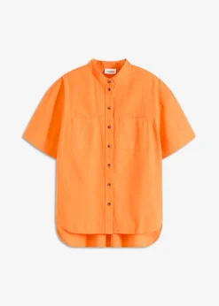 bonprix bonprix Blusa de mezcla de viscosa fina mango Hot