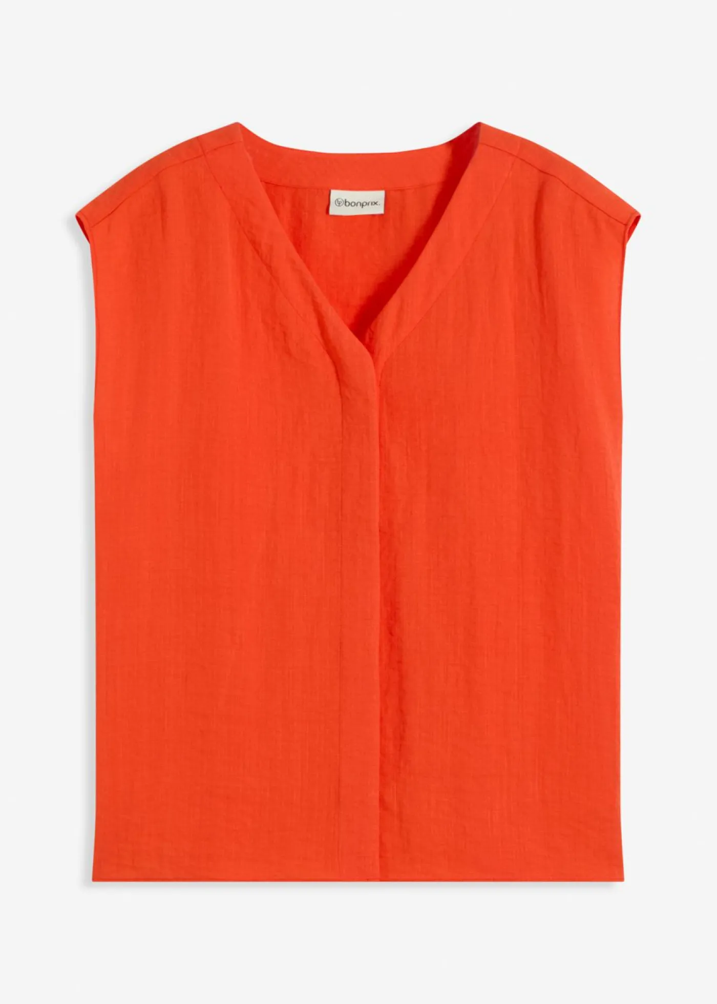 bonprix bonprix Blusa de mezcla de viscosa ligera Rojo amapola Sale