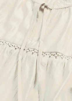 bonprix bonprix Blusa de mezcla de viscosa fina blanco perla Sale
