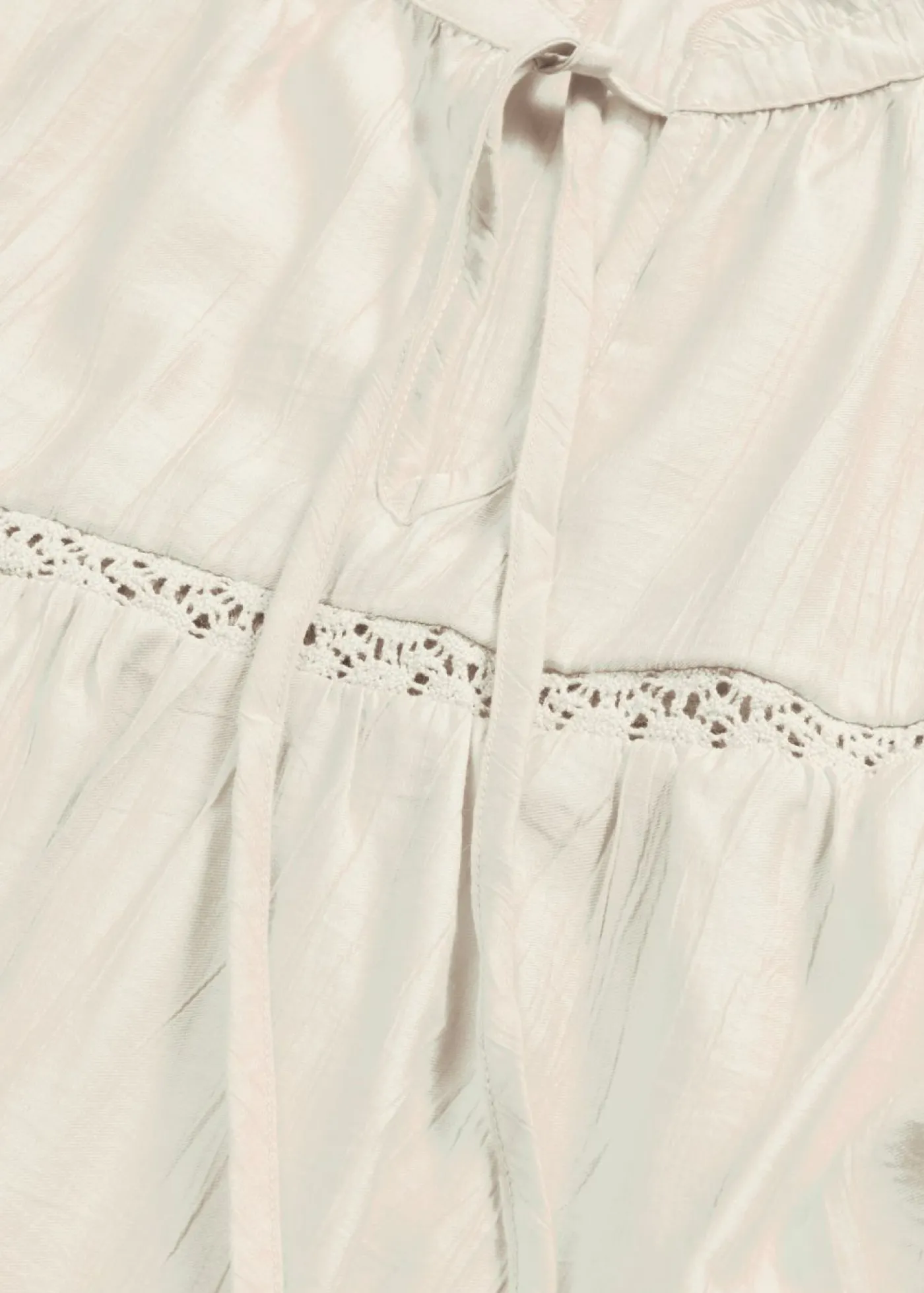 bonprix bonprix Blusa de mezcla de viscosa fina blanco perla Sale