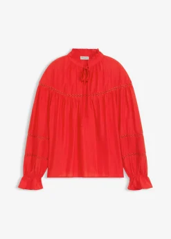 bonprix bonprix Blusa de mezcla de viscosa fina rojo lava Best