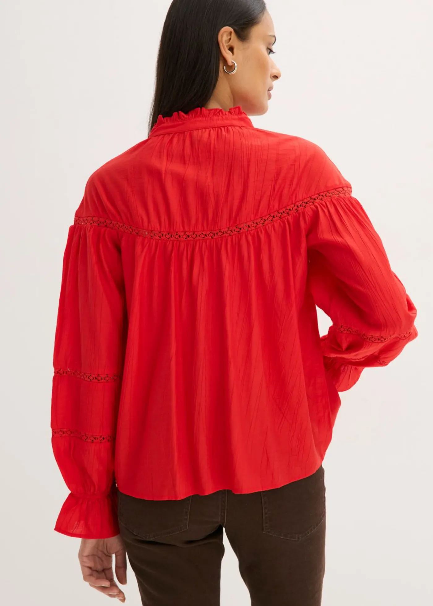 bonprix bonprix Blusa de mezcla de viscosa fina rojo lava Best