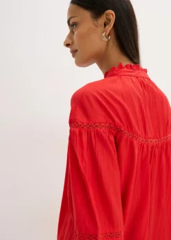 bonprix bonprix Blusa de mezcla de viscosa fina rojo lava Best