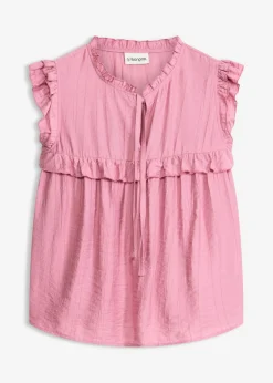 bonprix bonprix Blusa de mezcla de viscosa Malva Clearance