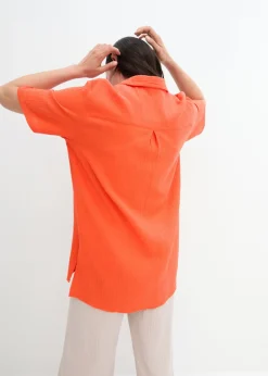 bonprix bonprix Blusa de muselina Rojo mandarina Hot