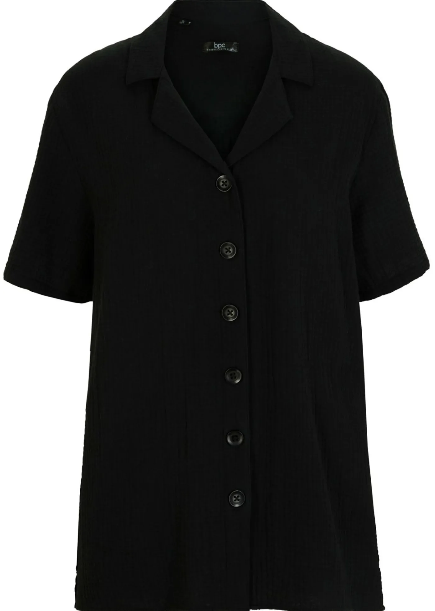 bonprix bonprix Blusa de muselina Negro Hot