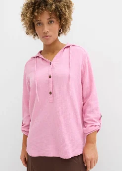 bonprix bonprix Blusa de muselina vapo Rosa Outlet