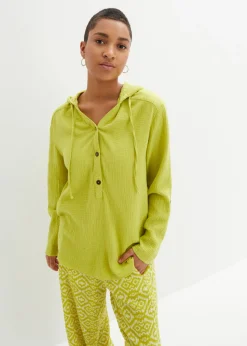 bonprix bonprix Blusa de muselina vaporosa pistacho Hot