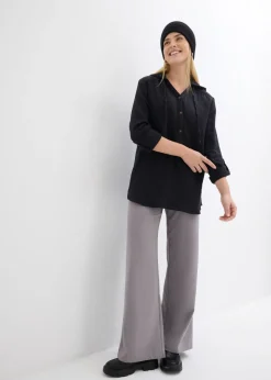 bonprix bonprix Blusa de muselina vaporosa Negro New