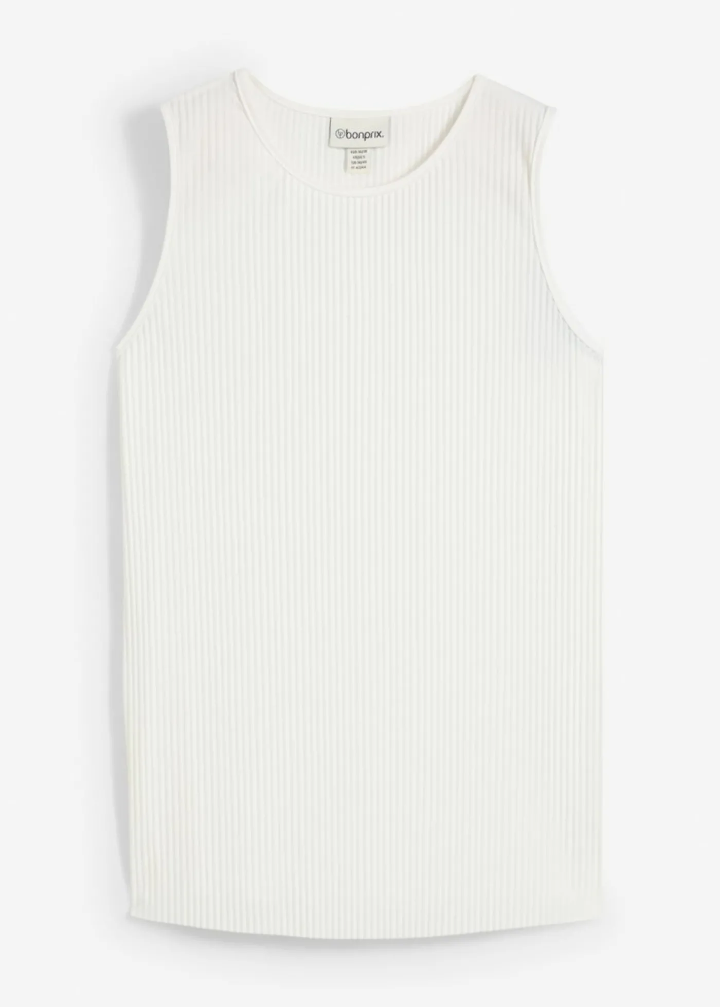 bonprix bonprix Blusa de poliéster reciclado Blanco lana