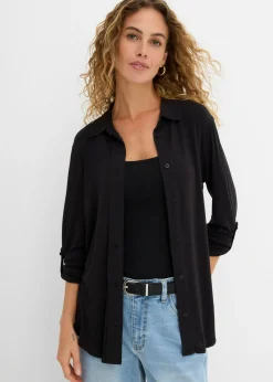 bonprix bonprix Blusa de punto larga Negro Best