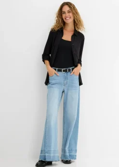 bonprix bonprix Blusa de punto larga Negro Best