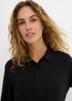 bonprix bonprix Blusa de punto larga Negro Best