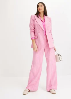 bonprix bonprix Blusa de satén fino Fucsia claro Sale