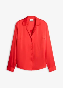 bonprix bonprix Blusa de satén fino fresa Best