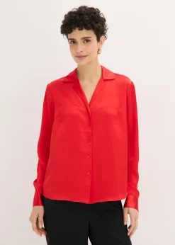 bonprix bonprix Blusa de satén fino fresa Best