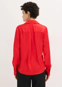bonprix bonprix Blusa de satén fino fresa Best
