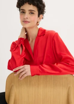 bonprix bonprix Blusa de satén fino fresa Best