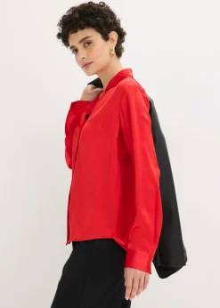 bonprix bonprix Blusa de satén fino fresa Best