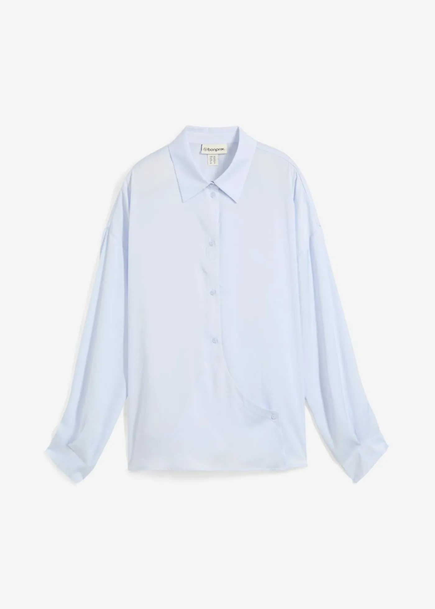 bonprix bonprix Blusa de satén fluido azul celeste Sale