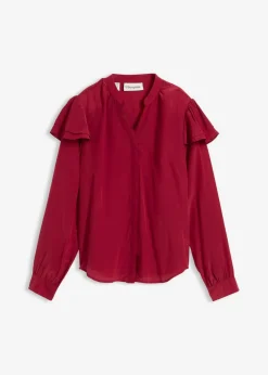 bonprix bonprix Blusa de seda Rojo
