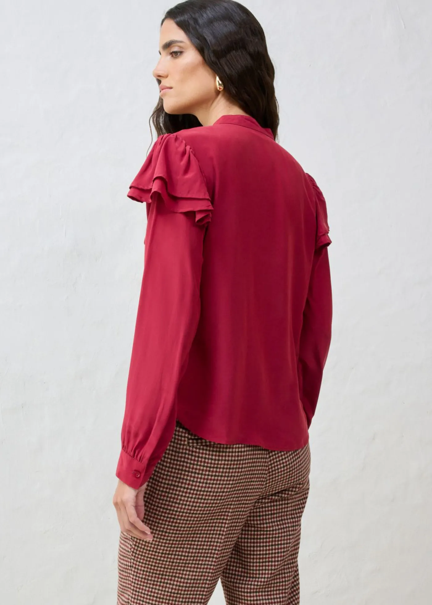 bonprix bonprix Blusa de seda Rojo