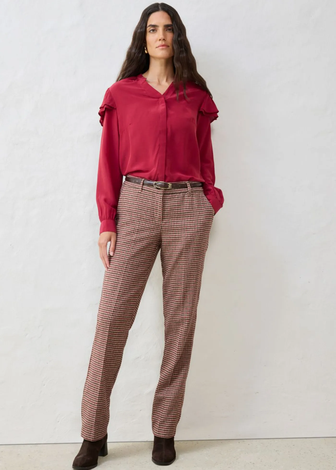 bonprix bonprix Blusa de seda Rojo
