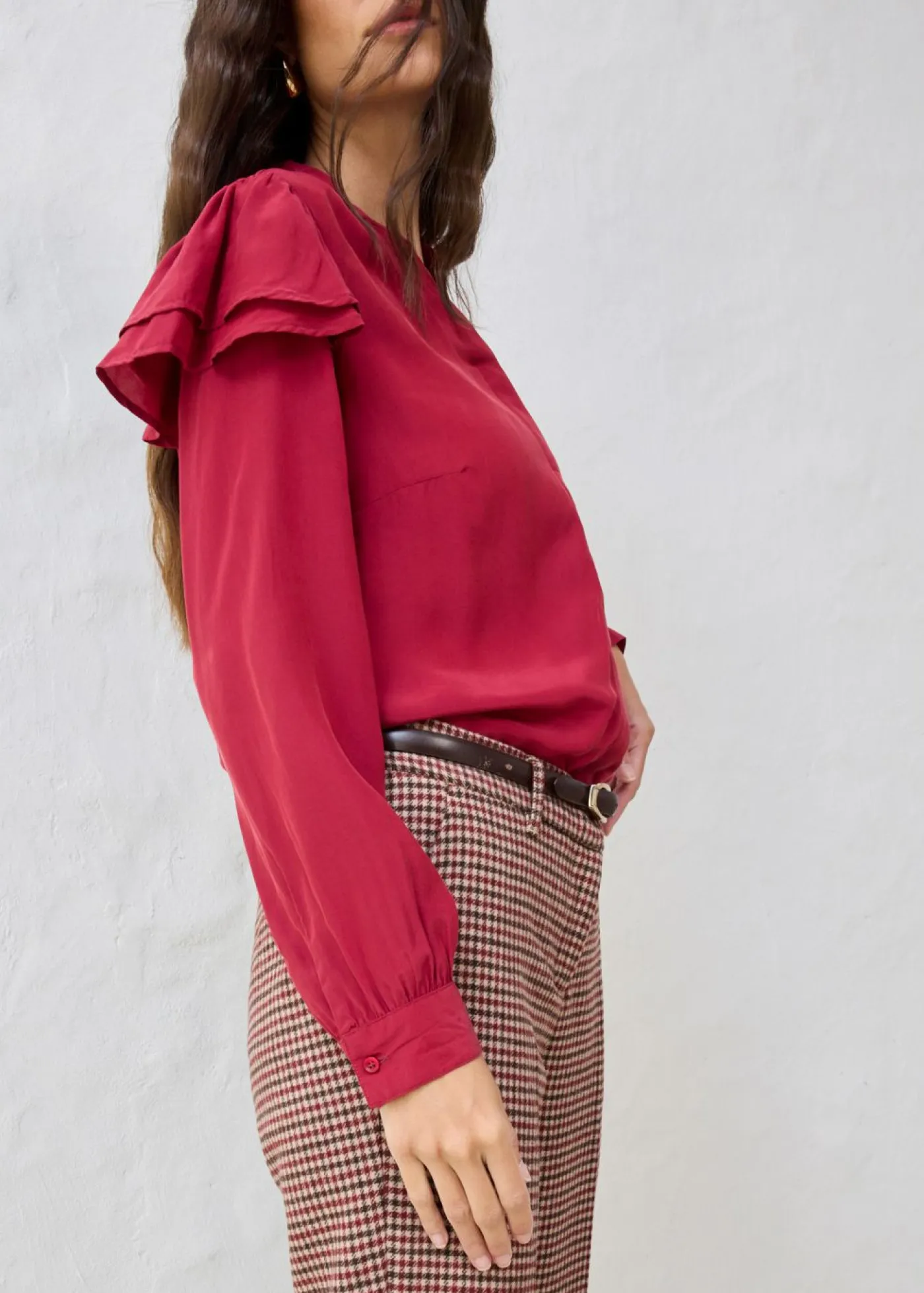 bonprix bonprix Blusa de seda Rojo