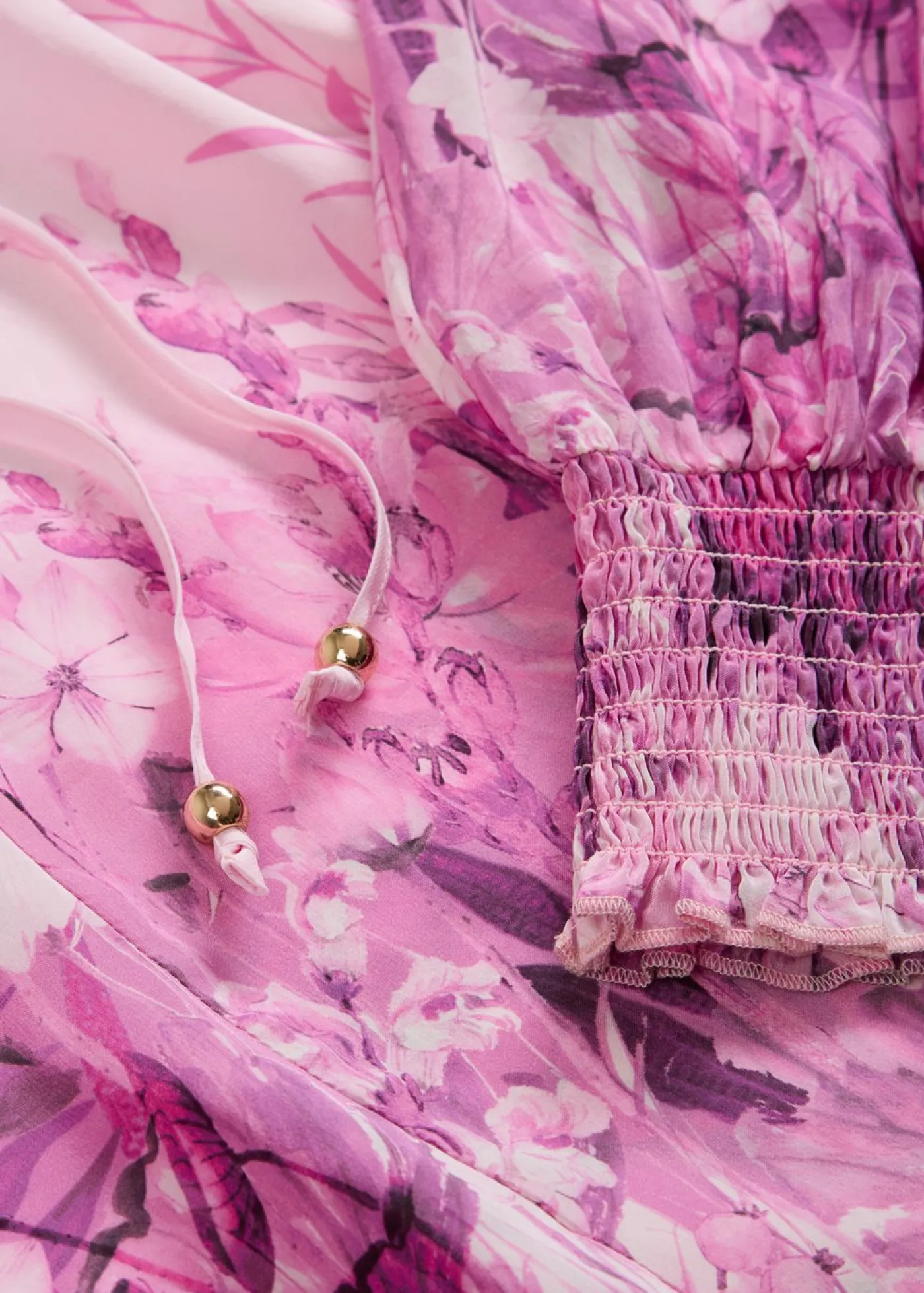 bonprix bonprix Blusa de seda Rosa/orquídea claro de flores