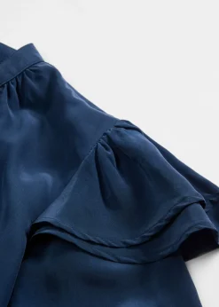 bonprix bonprix Blusa de seda Azul marino Discount