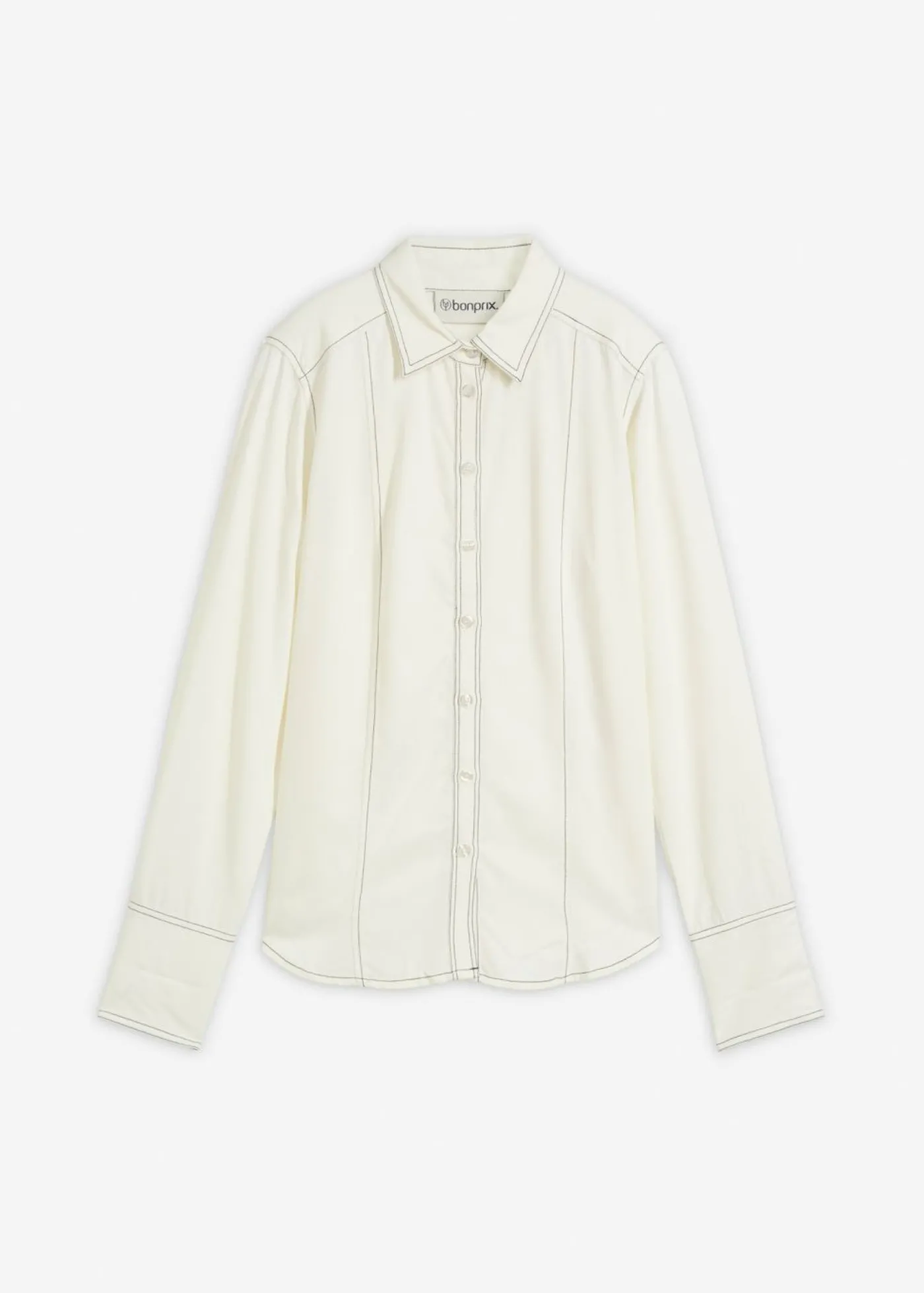 bonprix bonprix Blusa de viscosa Blanco lana-negro Sale