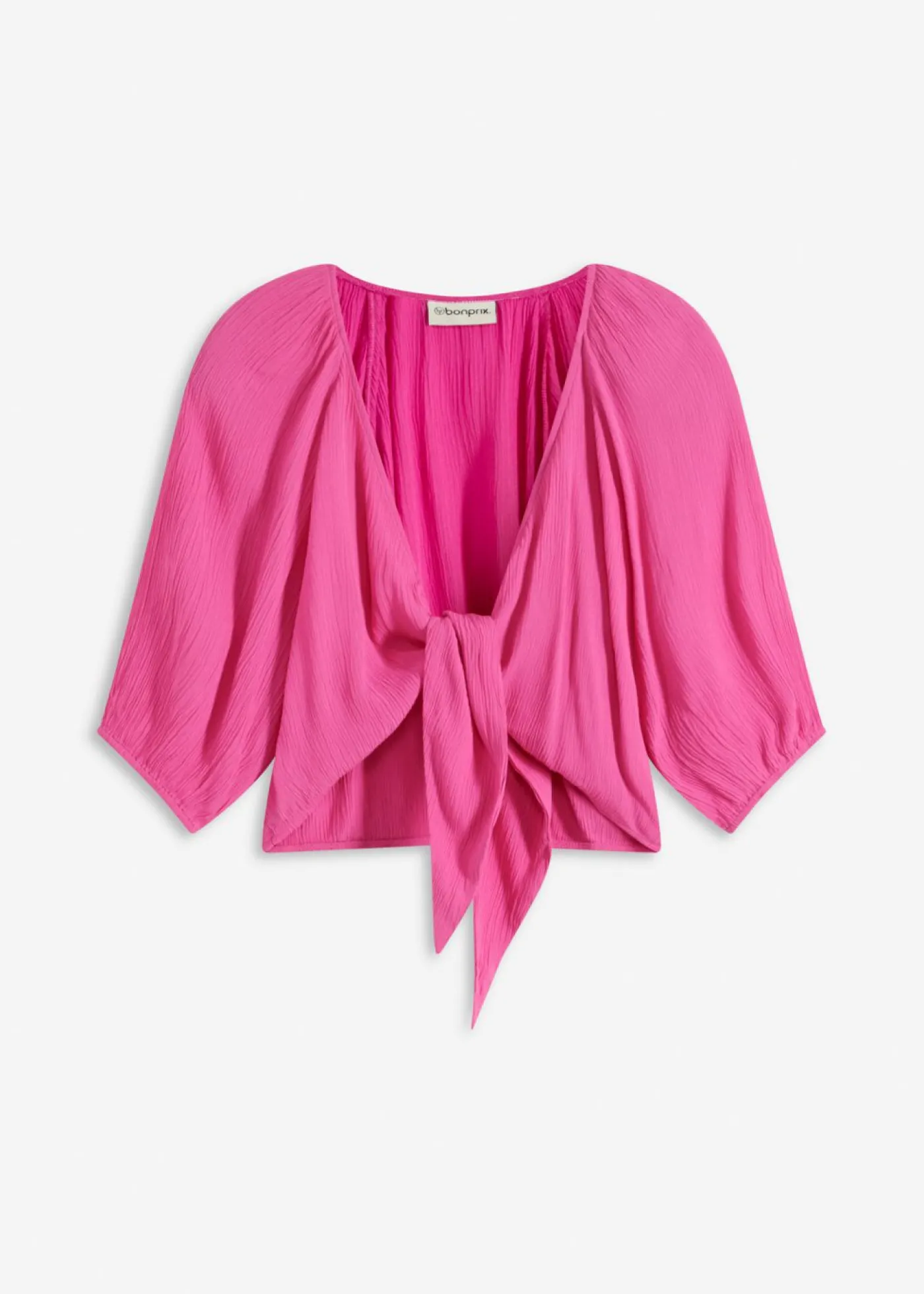 bonprix bonprix Blusa de viscosa fluida fucsia Hot
