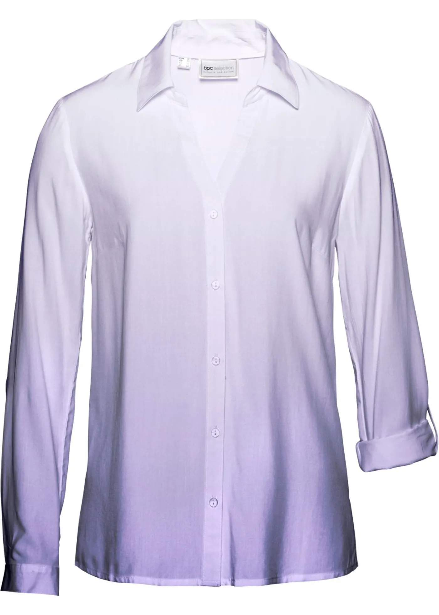 bonprix bonprix Blusa de viscosa fluida Blanco Sale