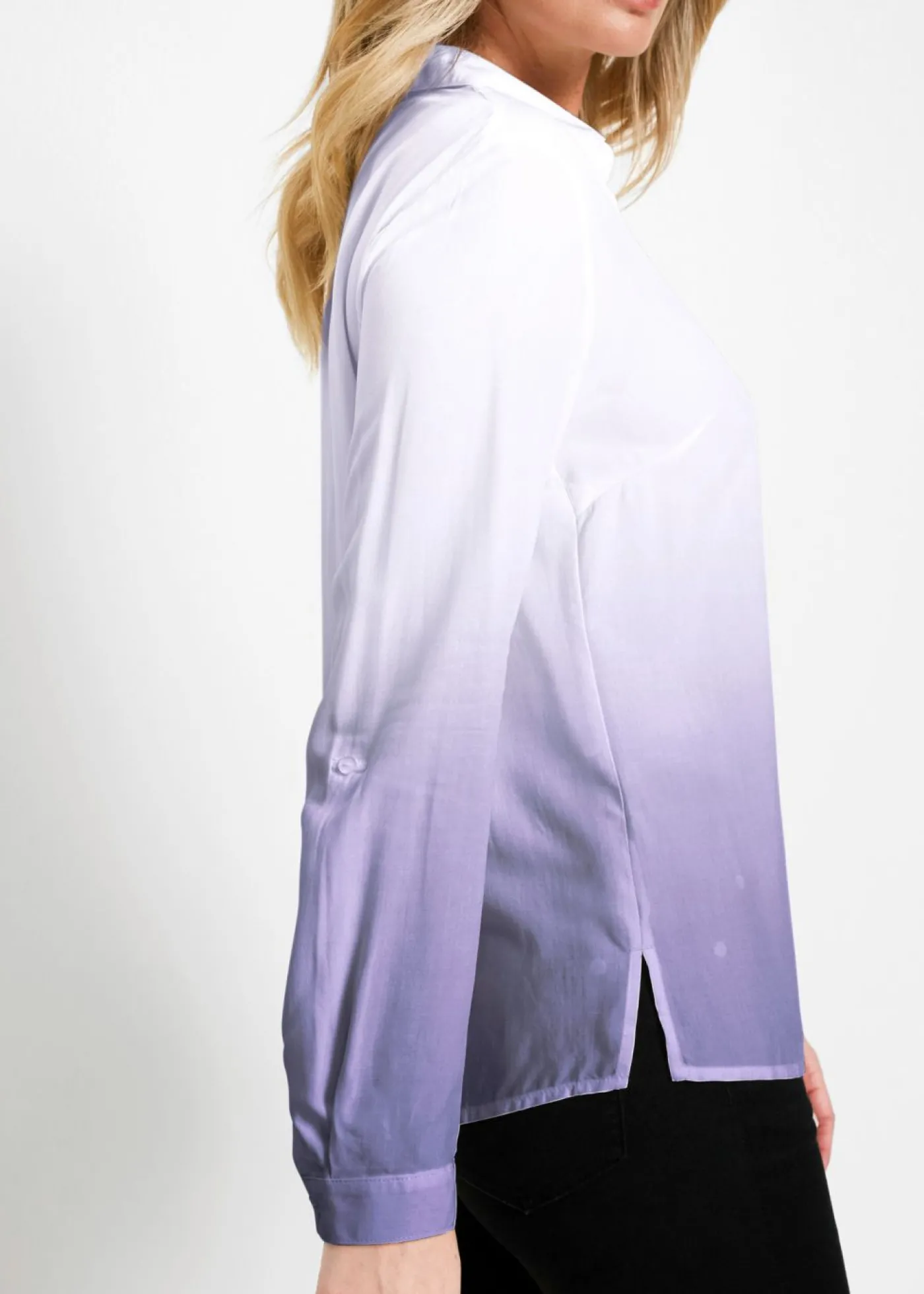 bonprix bonprix Blusa de viscosa fluida Blanco Sale