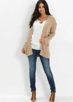 bonprix bonprix Blusa de viscosa pura Blanco lana Hot