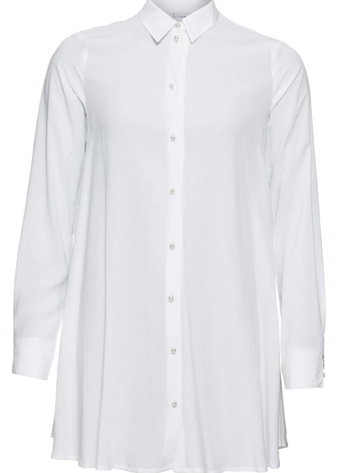 bonprix bonprix Blusa de viscosa pura Blanco Clearance