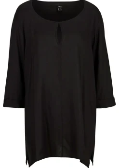 bonprix bonprix Blusa de viscosa pura Negro New