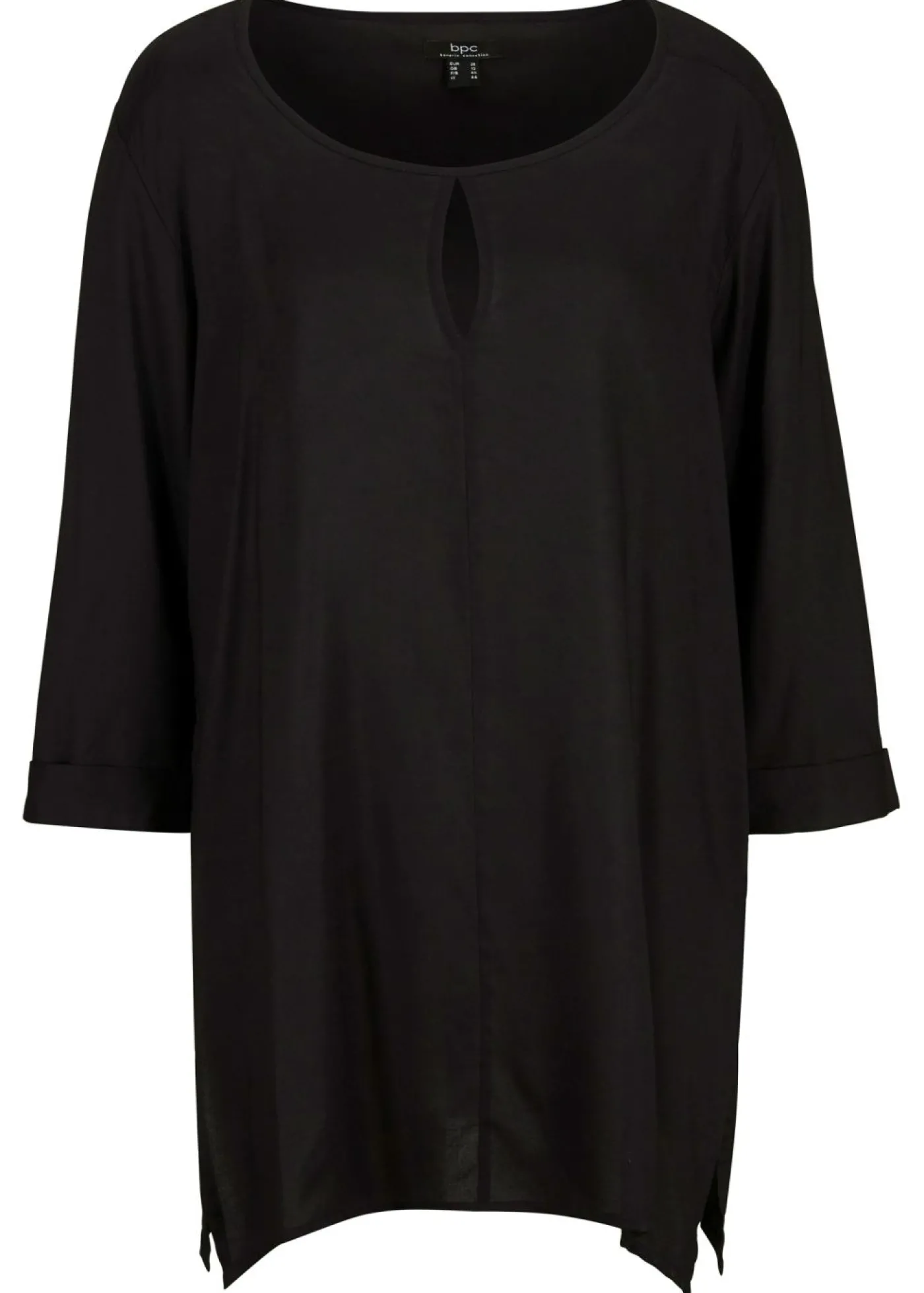 bonprix bonprix Blusa de viscosa pura Negro New