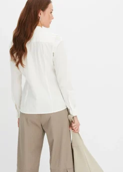bonprix bonprix Blusa elástica Blanco lana Best