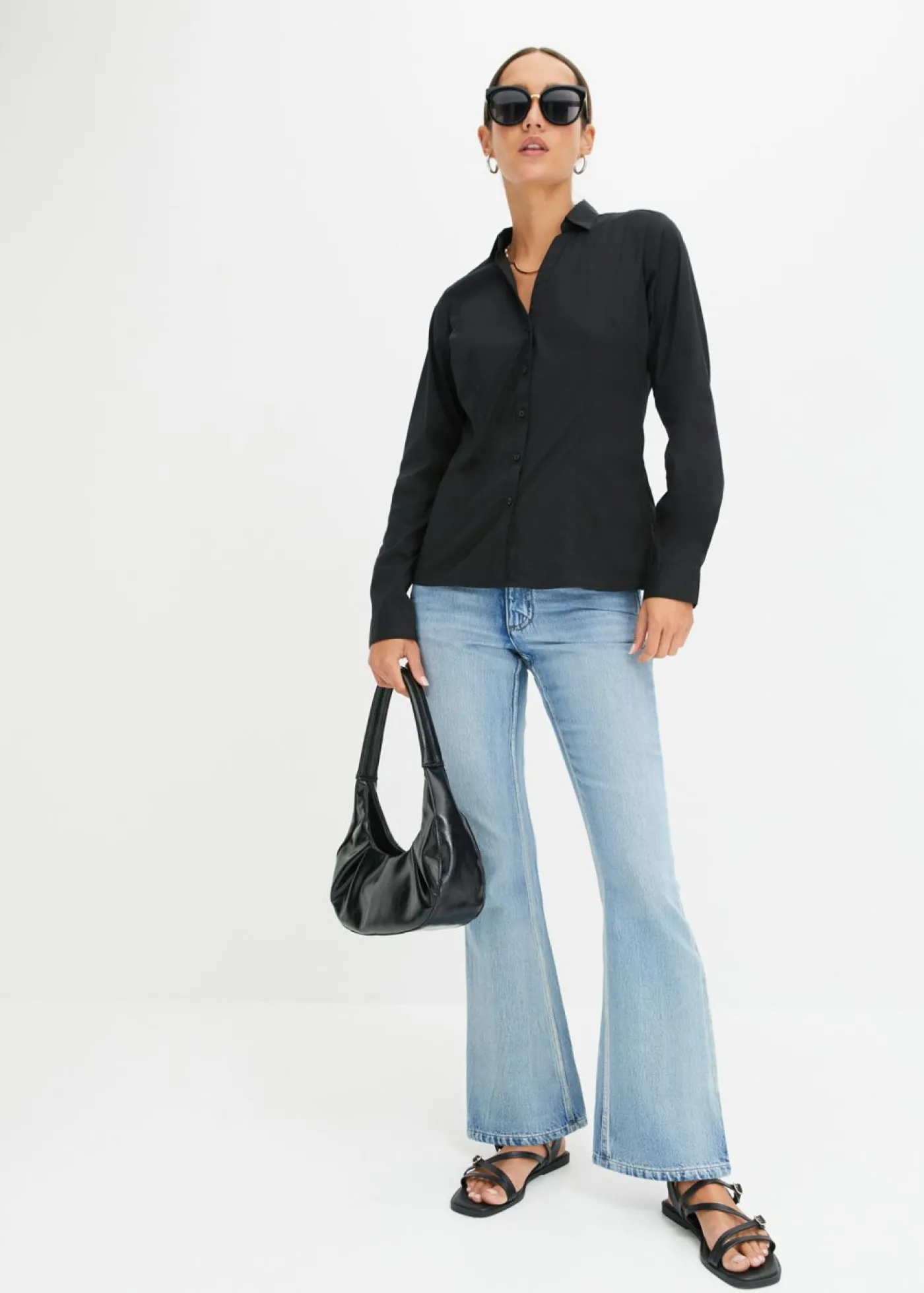 bonprix bonprix Blusa elástica Negro New