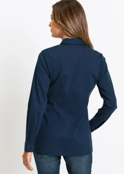 bonprix bonprix Blusa elástica larga Granate Online